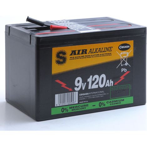 Cegasa - Pile depolarisation air alcaline eZ8 9/130 9V 120Ah