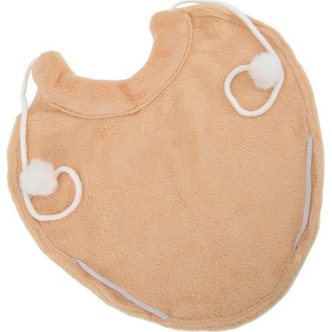 Cape pour petits animaux de compagnie en polaire corail unie, chaude et confortable, idéale pour l'automne et l'hiver. (1/5)