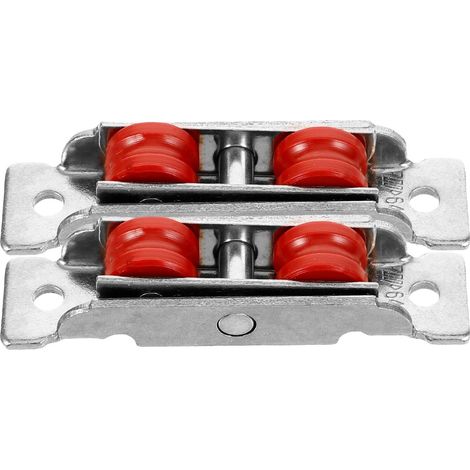 Galet de Porte Coulissante et Fenêtre Fonctionnement sans Effort 2pcs en Acier Inoxydable et Nylon Poulie Coulissante Robuste pour Armoire de Bureau (1/5)