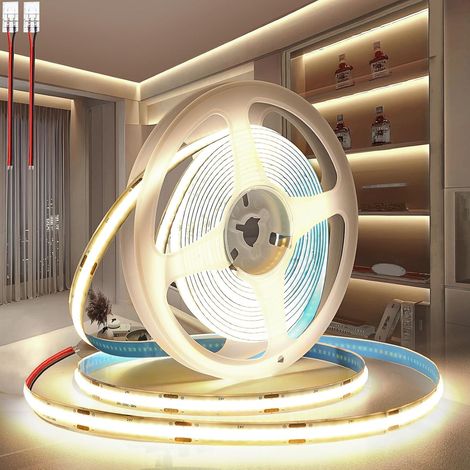 10M Ruban LED COB Blanc Naturel 4000K Découpable Flexible 320LED/M Pour Chambre Décoration Maison (1/5)