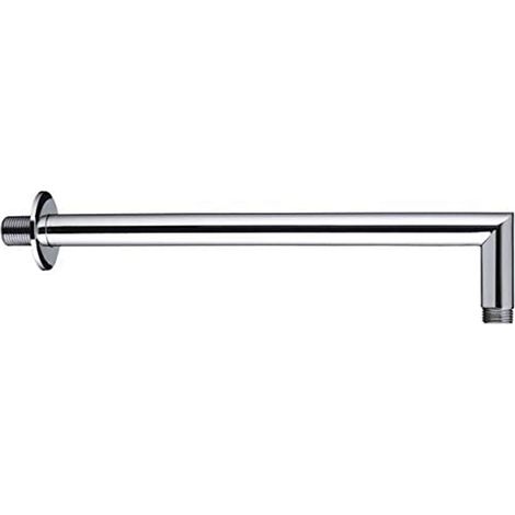 Braccio doccia a muro per soffione in ottone cromato lungo 34 cm mod. Delta (1/3)