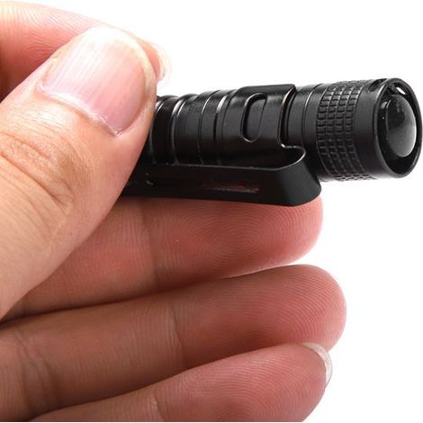 BelleRise - Mini lampe torche LED – 317-XPE 150 lm ultra-brillante – camping randonnée – 9 cm (1/5)