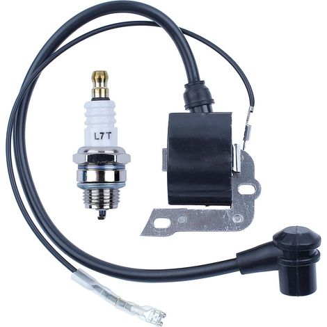 Module de bobine d'allumage et kit de bougie pour tronçonneuses Husqvarna 51, 55, 61, 261, 262, 266, 268, 272, 272XP (1/5)