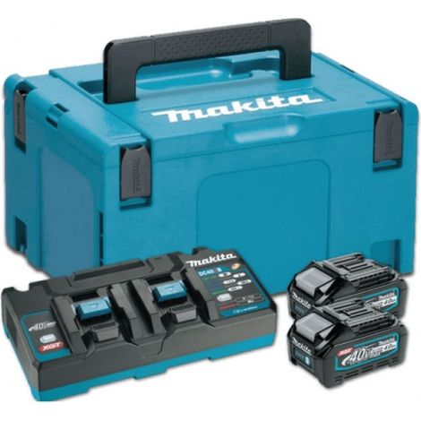 Makita Kit Energy 40 V 2x4,0 Ah con caricabatterie rapido doppio (1/3)