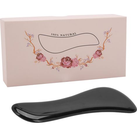 Plaque Gua Sha en Pierre Naturelle pour Soins Visage, Massage Détente du Cou et Corps (1/5)