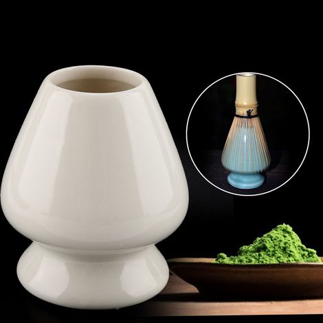 Keramikständer für Matcha-Besen (1 Stück), passend für Bambus-Teedosen. Zubehör für die Teezubereitung. (1/5)