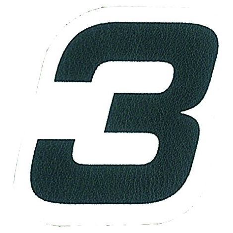 Adesivo Numero 3, Nero (1/5)