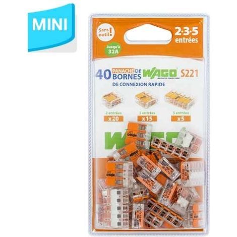 Accessori di connessione Wago s221 32A 405V trasparente