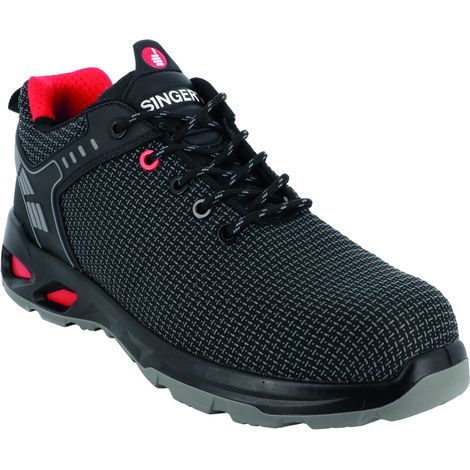 Chaussure de sécurité basse TPU noir S3S FO SR - SINGER - ARMADILLO 44 (1/4)