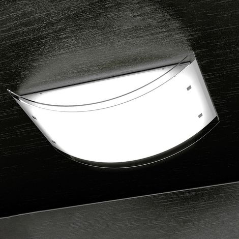 LINEAR PLAFONIERA 60 CM 3 LUCI ATTACCO E27 IN VETRO E METALLO (1/2)