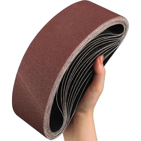 Bande Abrasive 75x 533 mm,12PCS 80 grain Ensemble de Bandes Abrasives (1/5)