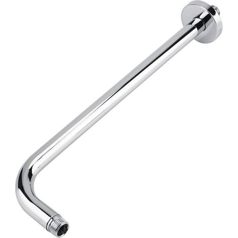 Remplacement du Bras de Douche de 16 Pouces, Remplacement du Bras de tête de Pluie Extra-Long en Acier Inoxydable avec Bride, Finition chromée (1/3)