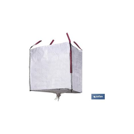 Big Debris Bag 90x90x90cms Blanc avec valve de décharge (1/3)