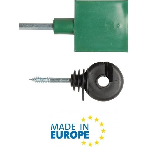 Isolatore ad Anello Vite Legno Senza Anima in Metallo ITALFROM Confezione 25 Pezzi per Recinzioni Elettriche