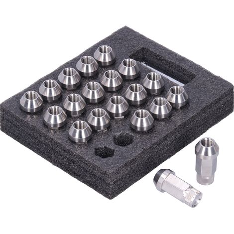 50-mm-Automutter aus Edelstahl mit geradem Korn (19 mm an jeder Seite), 1/2" bis 20 mm Übergröße (1/5)