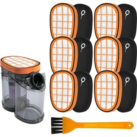 6 Stück Filter für Philips SpeedPro Max Aqua Akkusauger FC6723/01 FC6901-FC6904 XC7042/01 XC8045/01 XC8147/01 FC6812 FC6813 FC6822 FC6823 FC6826 Ersatzfilter für Philips FC5005/01 Zubehör (1/5)