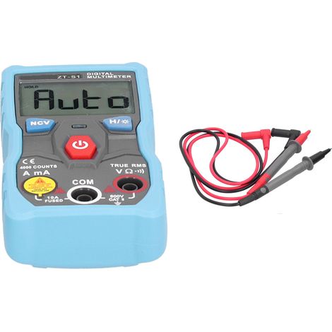 Multimètre numérique ZT-S1 portatif mini testeur de tension AC/DC courant résistance électrique (1/5)