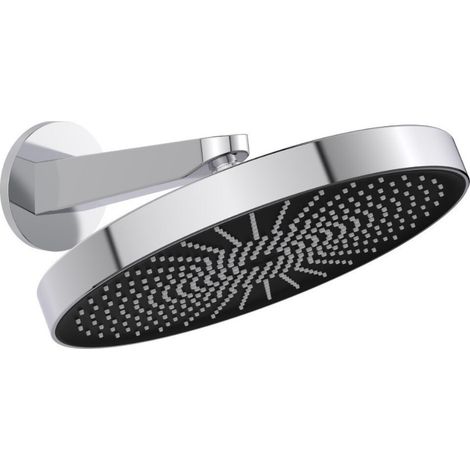 Ducha de techo 1 chorro con brazo de ducha, diámetro 30 cm, cromado (SATBSHS81SET)