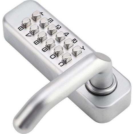 Cerradura de combinación con manilla – Para diestros  Aleación de zinc  Teclado de código y kit de instalación (1/5)