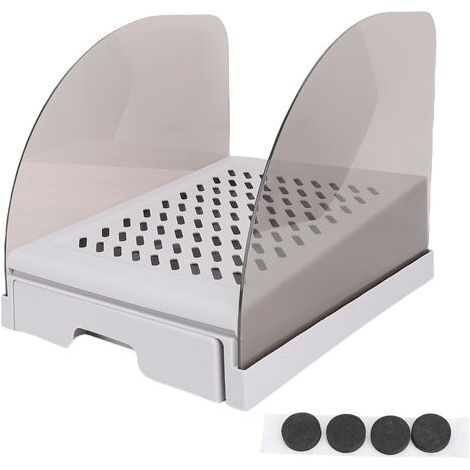 Sxhlseller Étape de Poubelle élevée, économies d'espace dans Le Suivi Anti-Suivi des Tabres de Sable Lavable pour Animal de Compagnie (Grey) (1/5)