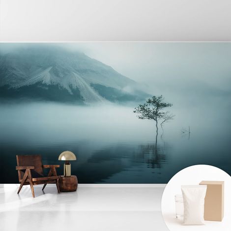 Tapete Vliestapete mit Kleber für Wohnzimmer Schlafzimmer Küche - Wanddekoration Mystik der Natur 416x254 cm (1/5)