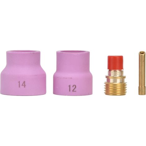 Kit de Lentilles à Gaz TIG Haute ténacité, Support d'électrode biseauté pour WP 9 20 25, pour le Soudage à Diverses Positions (1/5)
