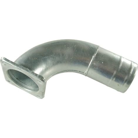 Codo a 90掳 con brida y terminal manguera de 6" UNIVERSAL 6304090Z 90