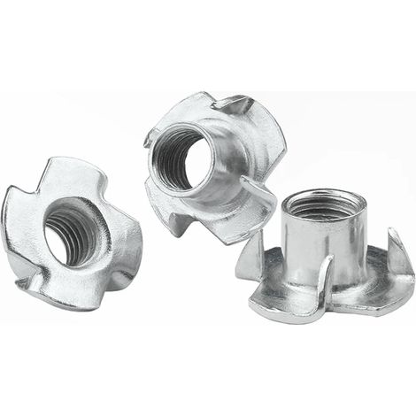 Écrou femelle galvanisé à quatre broches M3 M4 M5 M6 M8, aveugle (1/4)