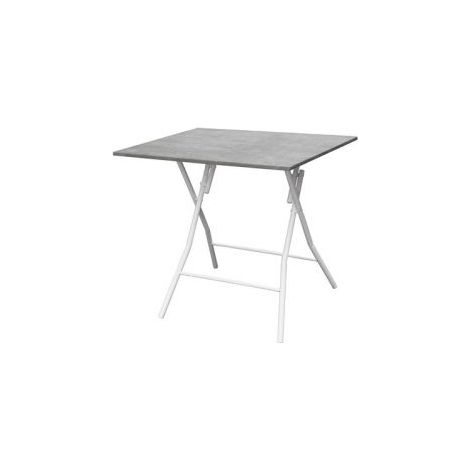 TAVOLO PIEGHEVOLE BINGO 80X60XH75CM CEMENTO