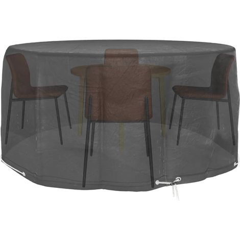 Maison Exclusive - Coperture Mobili da Giardino 2pz 10 Occhielli Ø230x90cm Rotonde