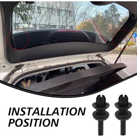 Fixations Agrafes Plage Arrière, OEM 699218, Lot de 4 clips plage arriere Remplacement Compatible avec Peugeot/Citroen Étiquette (1/4)