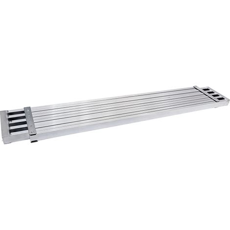 Plateforme échafaudage télescopique 2.08m à 3.50m – Largeur 31cm – Hauteur de travail 3.00m – Charge maximale 150kg – 686602 – Hymer