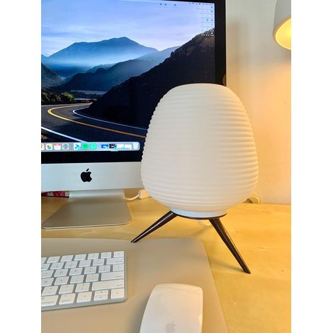 Hive T - lampada da tavolo moderna - bozzolo di vetro (1/3)