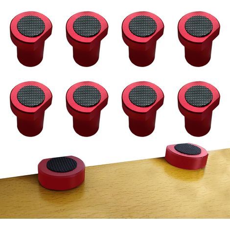 Jeu de pinces en alliage d'aluminium, accessoires de fixation pour établi de menuiserie, adaptés à un alésage de 19/20 mm (rouge, 20 mm) Jeu de 8 pièces (1/5)