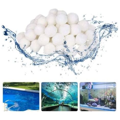 1000g Boules Filtrantes pour Piscine Balle Filtrante Pour Piscine extérieur Filtre à Fibres pour Piscine Filtre à Sable Filtrage (1/4)