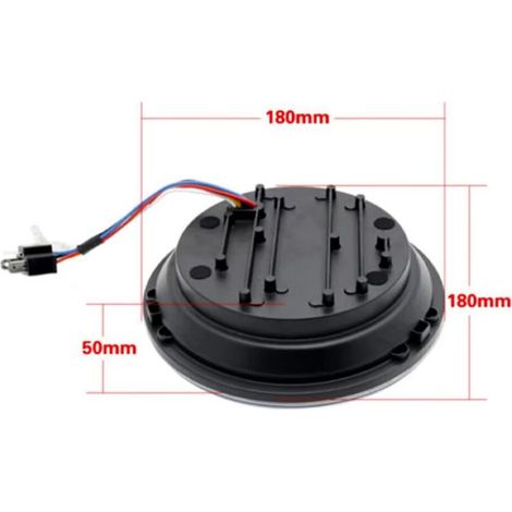 Fari LED 12V/24V, Indicatore Retro, Luci Arrotondate, Sostituzione 7 Pollici per Jeep Wrangler (1/3)
