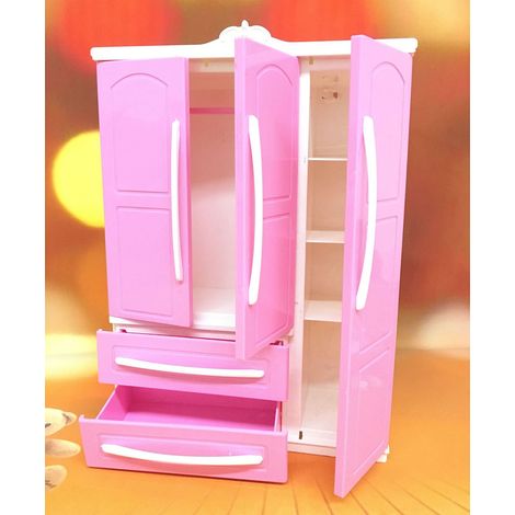 Puppenkleiderschrank-Organizer, Mini-Prinzessinnenmöbel, Kleiderschrank-Ornamente, Puppenhaus-Kleiderschrank-Spielzeugzubehör (1/4)
