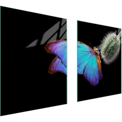 GLASSCHUTZPLATTE FÜR HERD 85x52 BUTTERFLY (1/5)