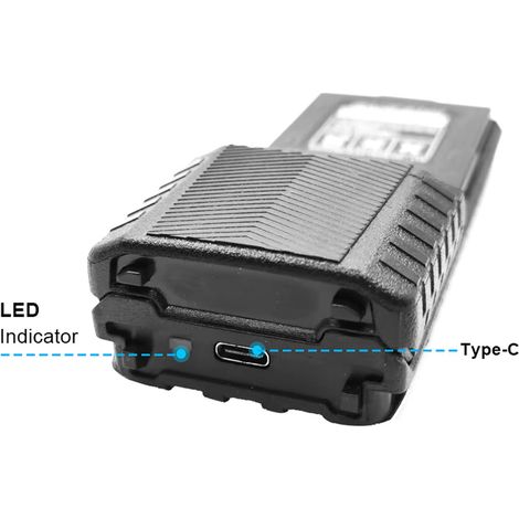 Baofeng UV-5R Akku 3800mAh mit USB-C-Anschluss (1/3)