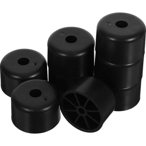 Pieds de meubles ronds en plastique robustes et durables avec base antidérapante, lot de 8, pour une rénovation efficace de votre maison. (1/5)