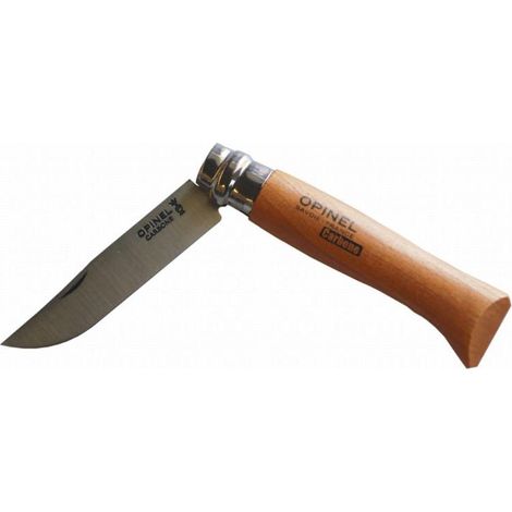 FPLUS navaja opinel carbono nº5 60mm.virola , CARACTERÍSTICAS TÉCNICAS :

Cuchillo plegable
Longitud de la hoja: 6 cm.
Se pliega y despliega rápidamente.
Bloqueando la cuchilla en