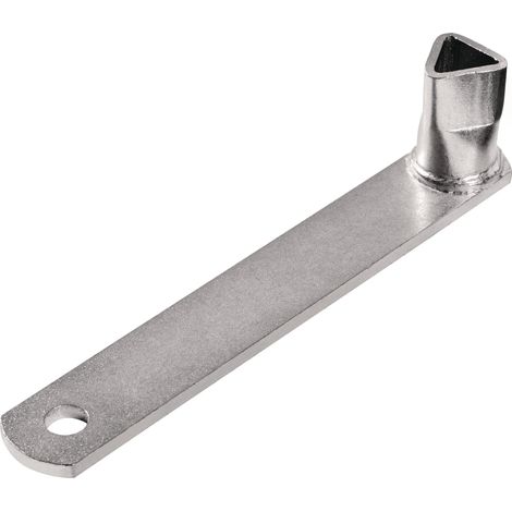Clé triangulaire M12 sur fer plat ou rivet pour poteaux escamotables TECWERK (1/2)