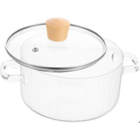 Marmites transparentes, mijoteuse dedans, Cuiseurs à soupe avec couvercle, ustensiles de cuisine (1/4)