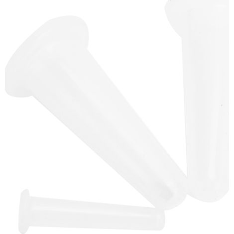 Set mit 4 Silikon-Massagebechern für Gesicht und Körper, feuchtigkeitsabsorbierend. 2 große und 2 kleine. Weiß. (1/5)