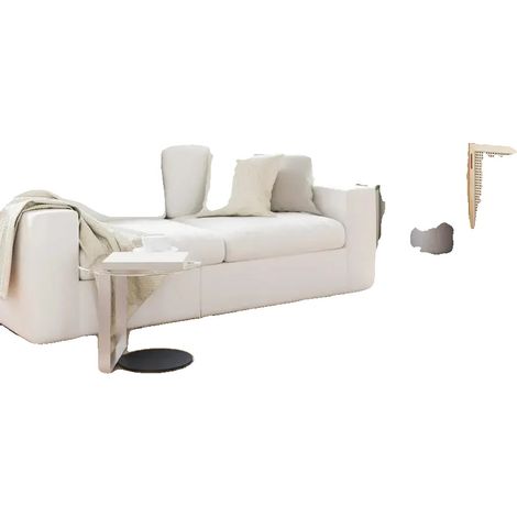 Alfombra de imitación de piel de oveja, 160 x 230 cm, suave y aislante, diseño moderno y sencillo, fácil de limpiar, adecuada para el salón y el dormitorio. (1/5)