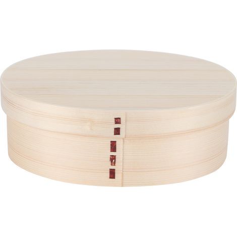 Boîte à Bento en bois 17.5x13cm - boîte à lunch portable pour étudiants et professionnels - stockage alimentaire écologique (1/5)