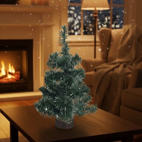Árbol de Navidad Todina, Ignífugo de Plástico, no Madera, Base Incluida Made in Italy, Diámetro Máximo 20 cm, 60h cm Verde (1/3)