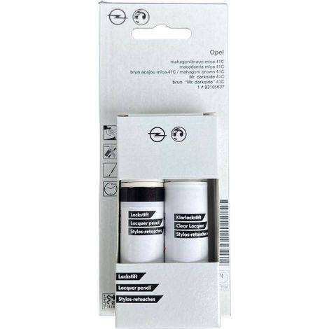Vernice ritocco originale OPEL 41C (Z41C): vernice per auto + trasparente 2x12 ml