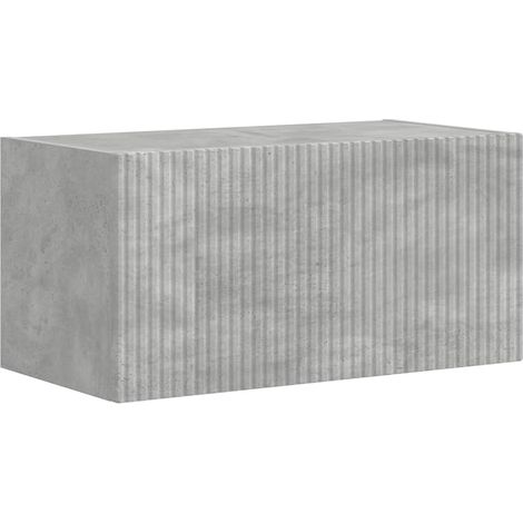 Maison Exclusive - Meuble TV mural Béton 60 x 31 x 29,5 cm Bois d'ingénierie