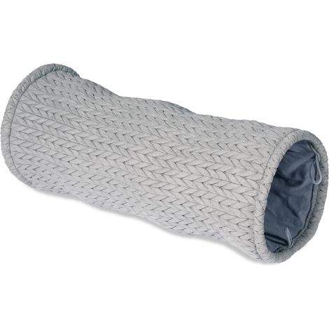 K TÚNEL PARA GATO 25 X 25 X 60 CM MENTA-GRIS